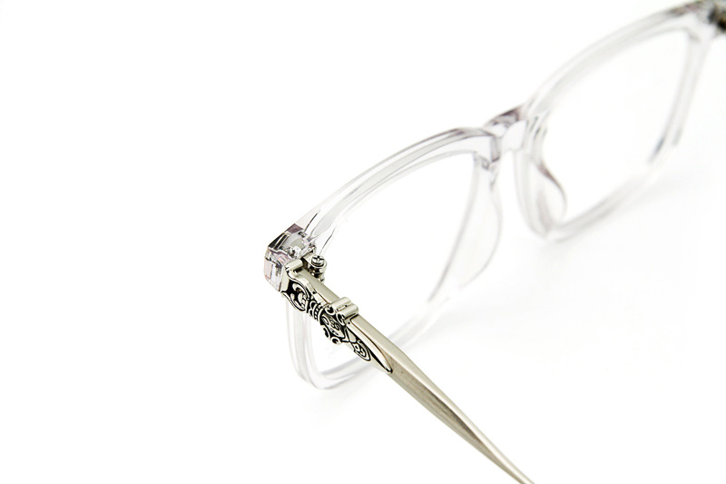 Chuck-A Eyeglasses Clear Silver