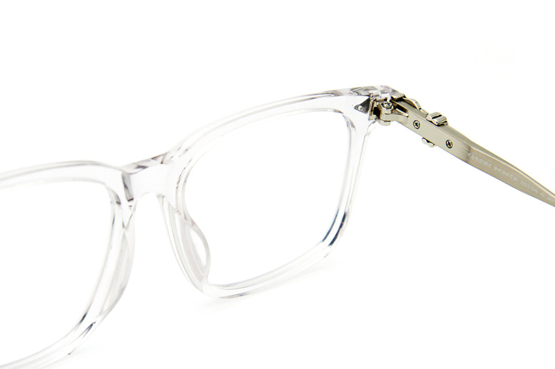 Chuck-A Eyeglasses Clear Silver