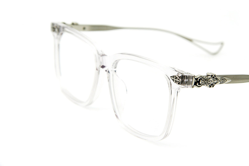 Chuck-A Eyeglasses Clear Silver