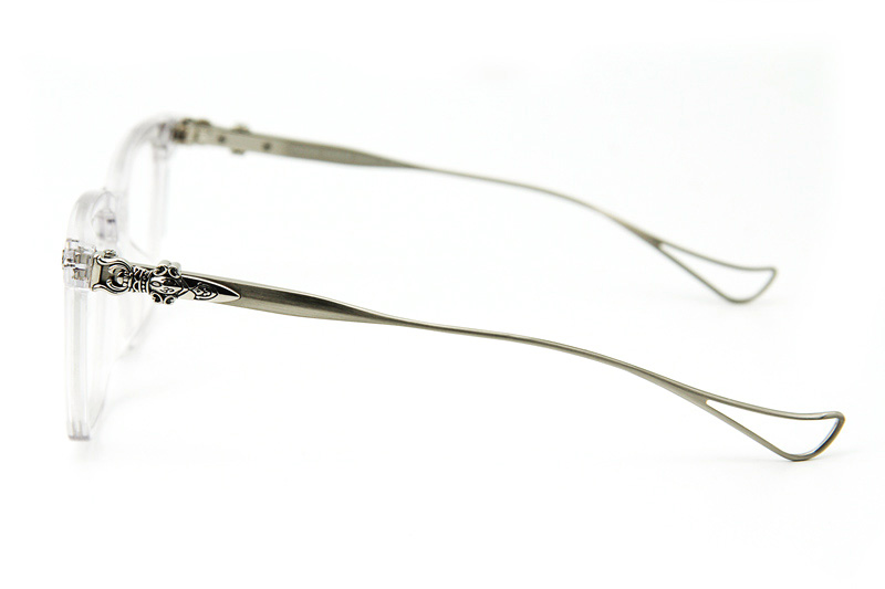 Chuck-A Eyeglasses Clear Silver