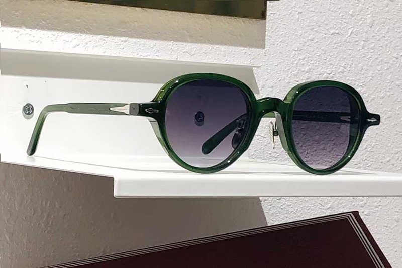Ciark Sunglasses Green Gradient Gray
