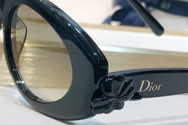 Clover B1F Sunglasses Black Gradient Brown