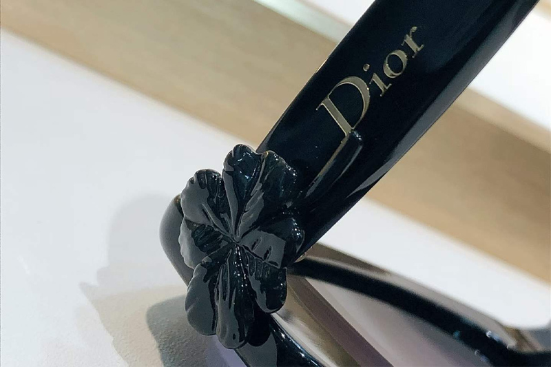 Clover B1F Sunglasses Black Gradient Brown