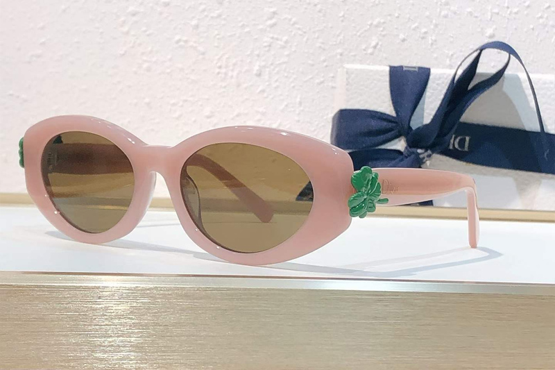 Clover B1F Sunglasses Pink Brown