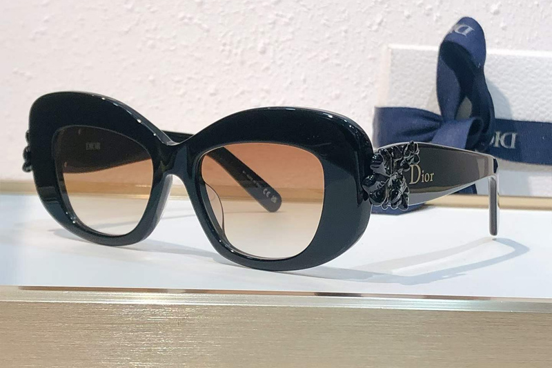 Clover S3F Sunglasses Black Gradient Brown