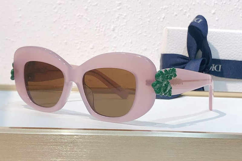 Clover S3F Sunglasses Pink Brown