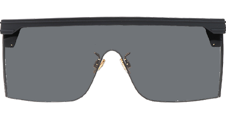 Club M1U Sunglasses Black Silver Logo