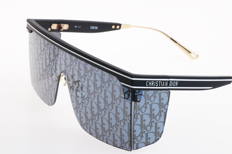 Club M1U Sunglasses Black Silver Logo