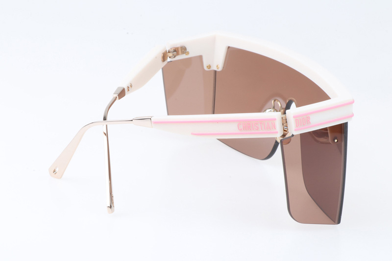 Club M1U Sunglasses White Brown