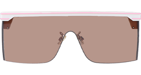 Club M1U Sunglasses White Brown