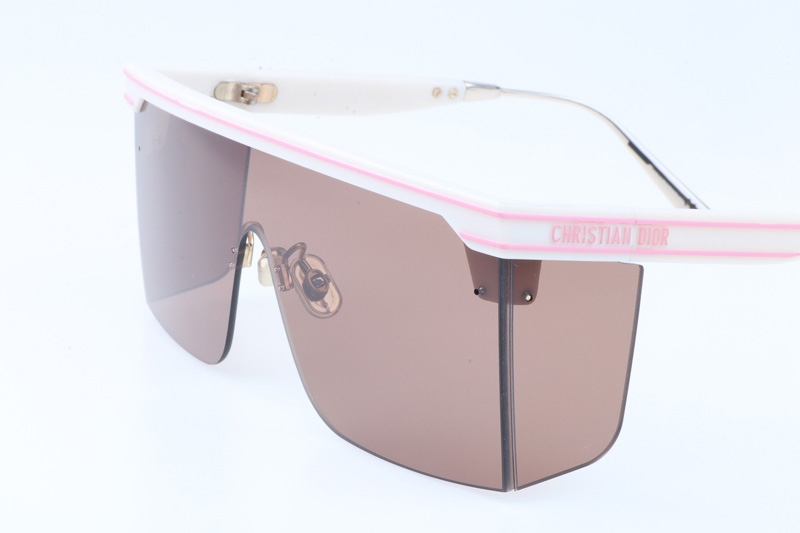 Club M1U Sunglasses White Brown