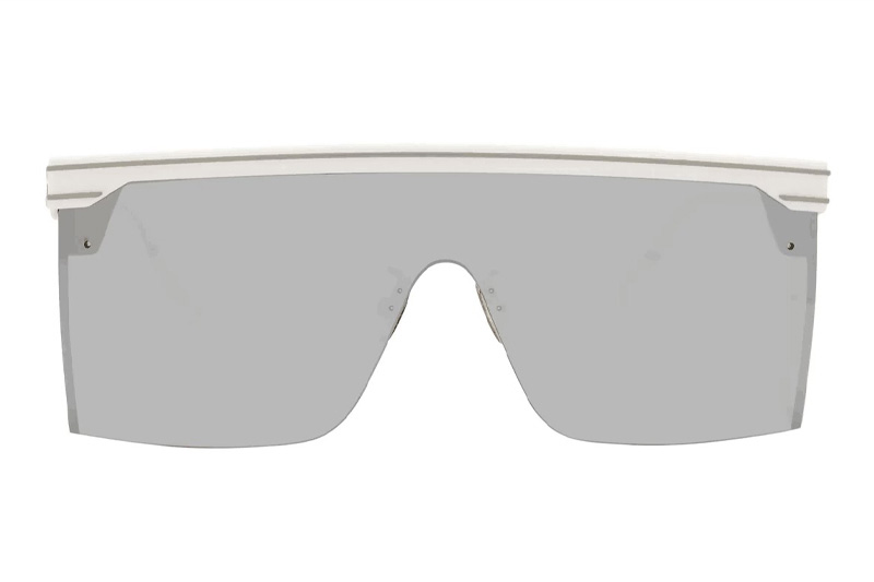 Club M1U Sunglasses White Silver