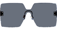 Club M5U Sunglasses Blue Silver Logo