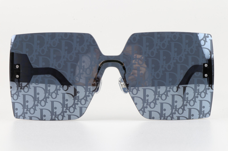 Club M5U Sunglasses Blue Silver Logo