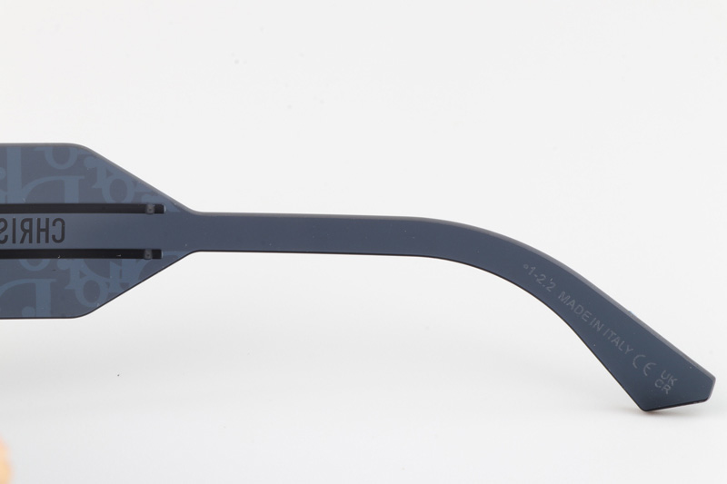 Club M5U Sunglasses Blue Silver Logo