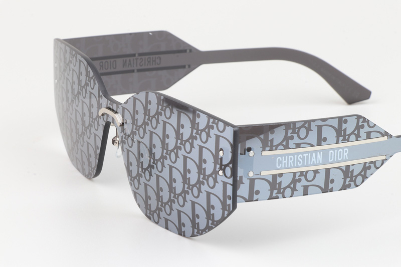 Club M6U Sunglasses Gray Silver Logo