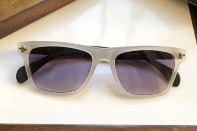 Club Sandwich Sunglasses White Black Gradient Gray