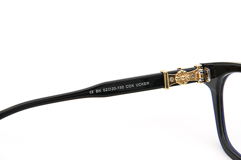 Cox Ucker Eyeglasses Black Gold