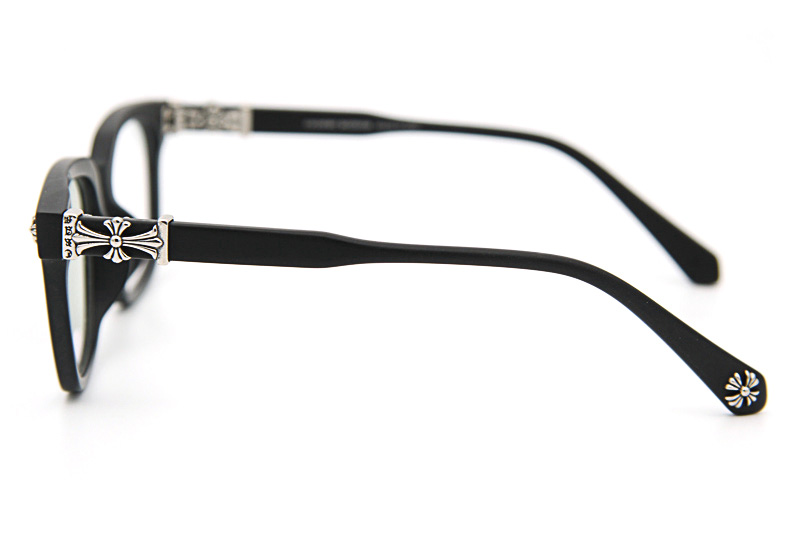 Cox Ucker Eyeglasses Matte Black Silver