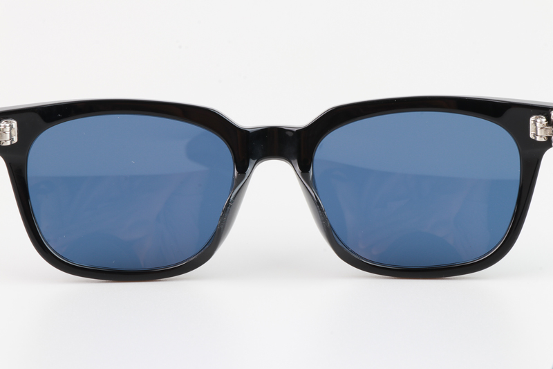 Cox Ucker Sunglasses Black Silver Blue