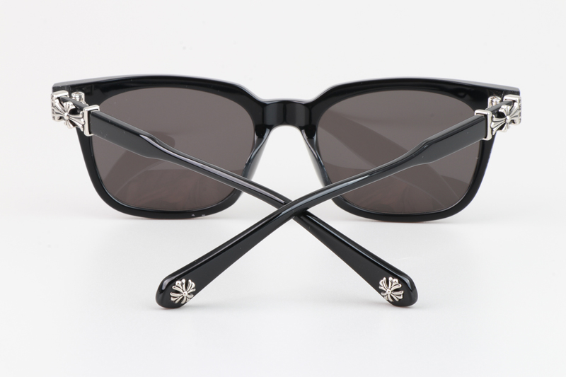 Cox Ucker Sunglasses Black Silver Gray