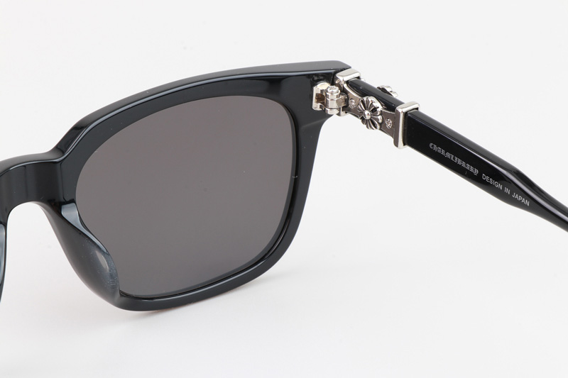 Cox Ucker Sunglasses Black Silver Gray