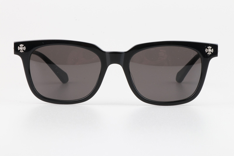 Cox Ucker Sunglasses Black Silver Gray