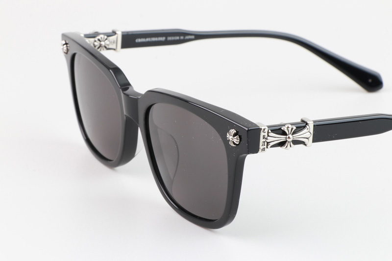 Cox Ucker Sunglasses Black Silver Gray