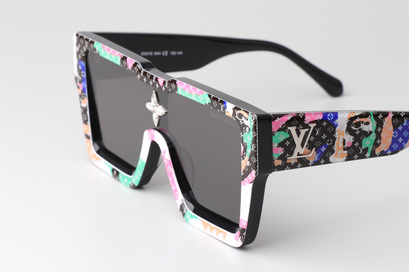 Cyclone Z2031E Sunglasses Floral Black Gray