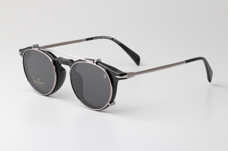 DB1003GCS Sunglasses Black Silver Gray