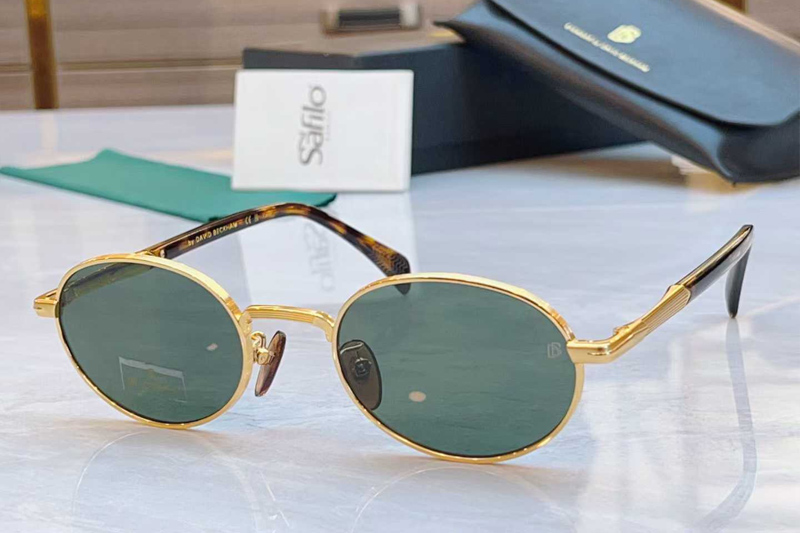 DB1096S Sunglasses Gold Tortoise Green