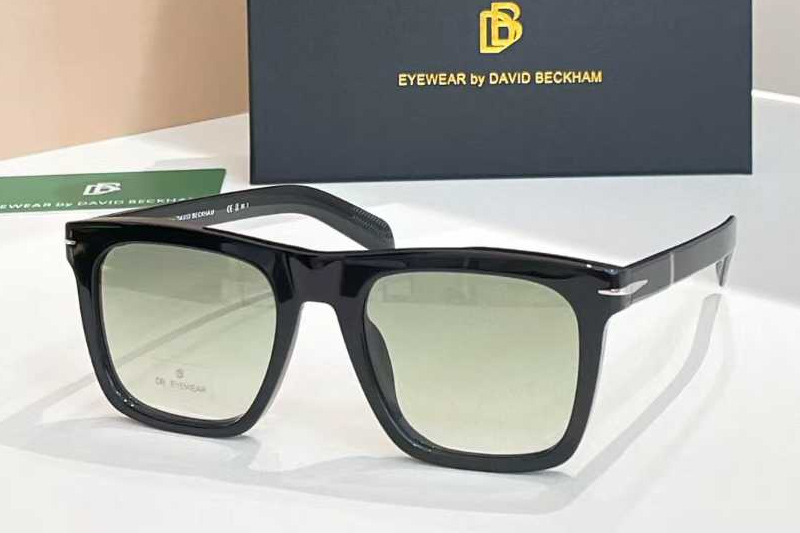 DB7000S Sunglasses Black Gradient Green