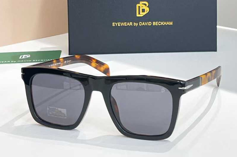 DB7000S Sunglasses Black Tortoise Gray