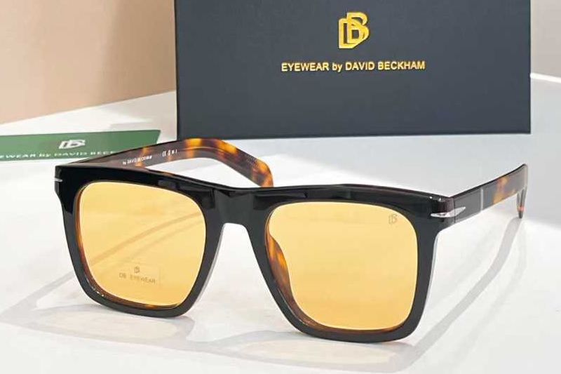 DB7000S Sunglasses Black Tortoise Yellow