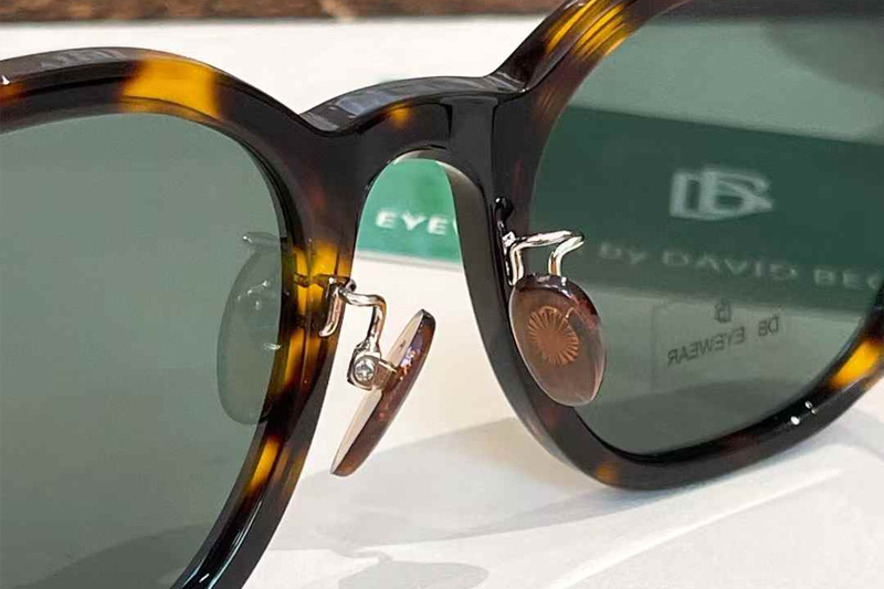 DB7058FS Sunglasses Tortoise Green