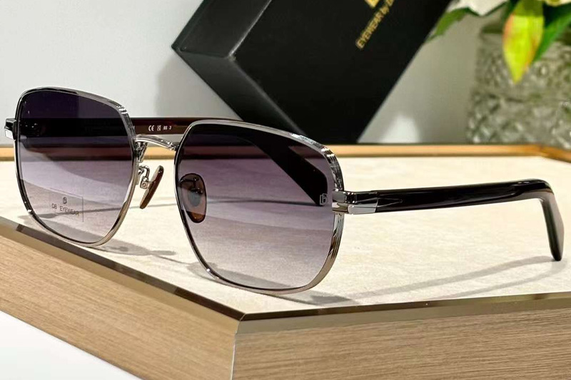 DB7121GS Sunglasses Silver Gradient Gray