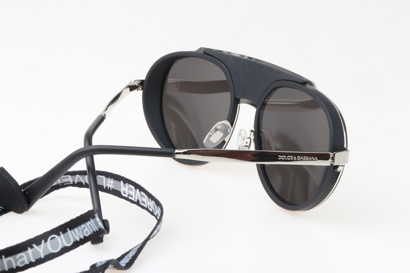 DG2210 Sunglasses In Black Gold Gradient Grey