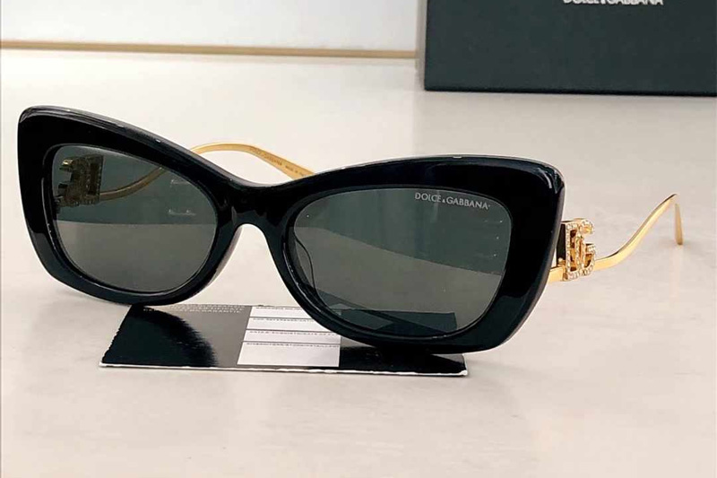 DG4467B Sunglasses Black Gold Gray