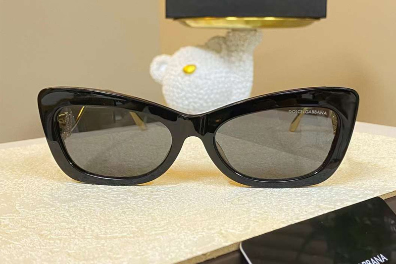 DG4467B Sunglasses Black Gold Gray