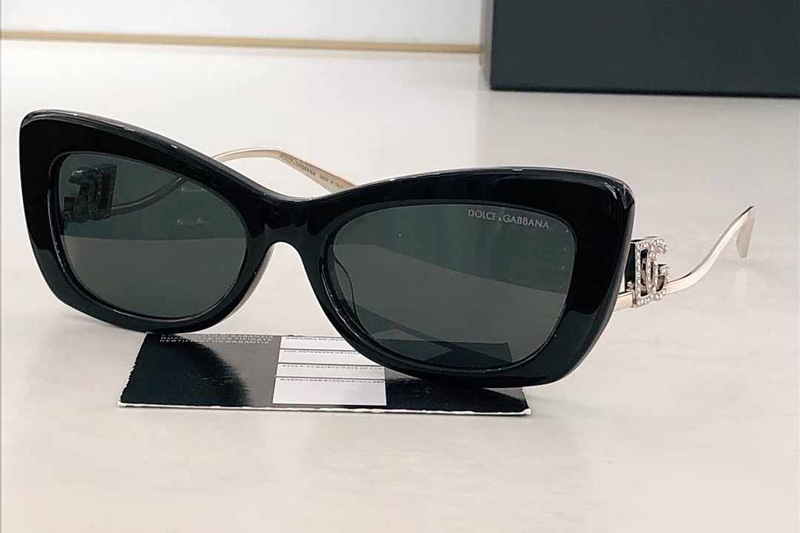 DG4467B Sunglasses Black Silver Gray