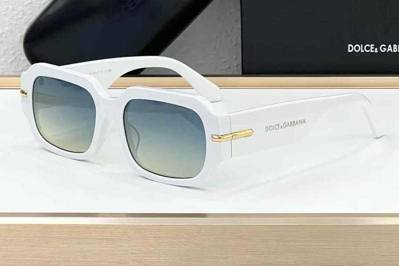 DG4485 Sunglasses White Gradient Blue