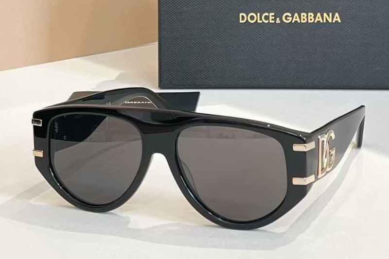 DG4499 Sunglasses Black Gold Gray