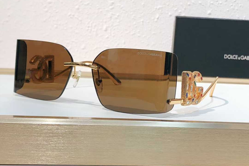 DG4499 Sunglasses Gold Brown