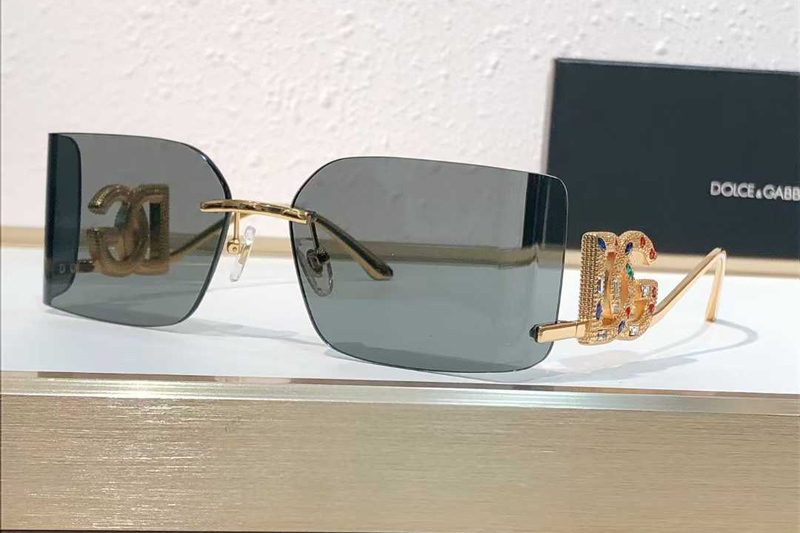 DG4499 Sunglasses Gold Gray