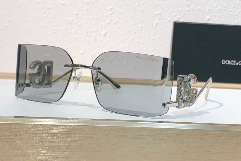 DG4499 Sunglasses Silver Gray