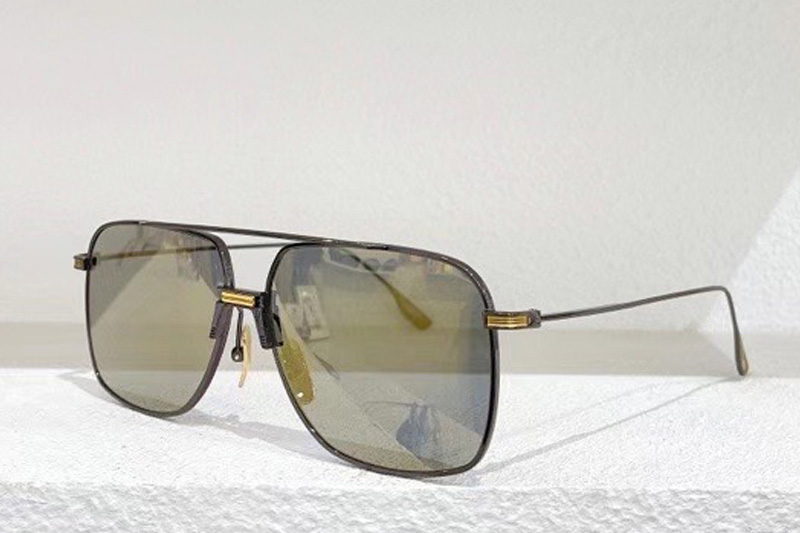 DTS100 Sunglasses In Black Gold Gold Mirror