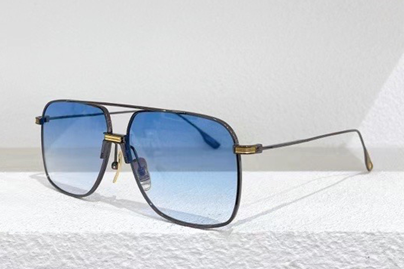 DTS100 Sunglasses In Black Gold Gradient Blue