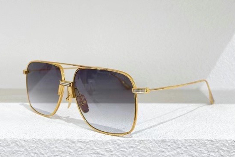 DTS100 Sunglasses In Gold Gradient Grey