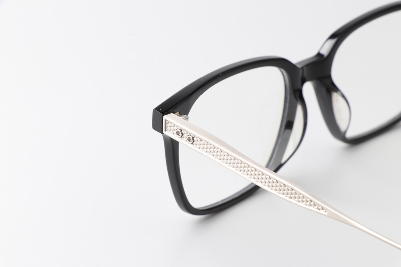 DTX506 Eyeglasses Black Silver