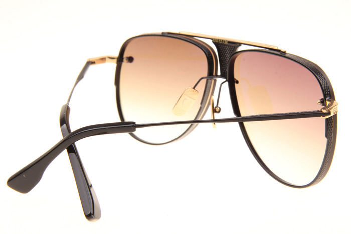 DT Decade Two Sunglasses In Black Gold Gradient Brown
